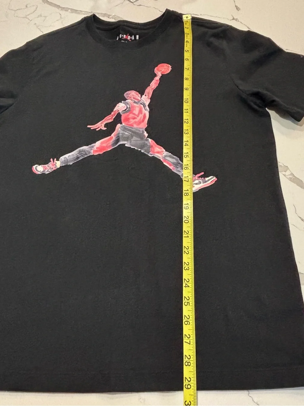 Jordan Soft Black Cotton Basketball Jumpman Graphic Tee T shirt Men’s Large